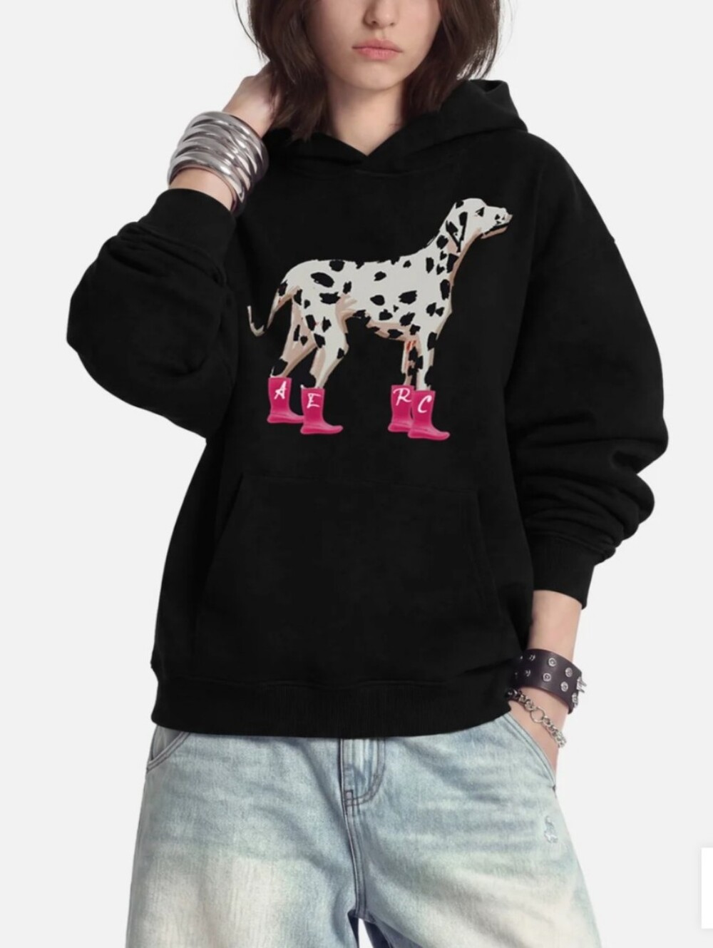 Aelfric Eden Dalmatian Pattern Pullover Hoodie